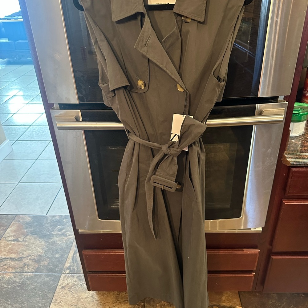 NEW Zara Olive Green Trench Coat